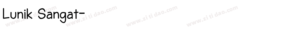 Lunik Sangat字体转换